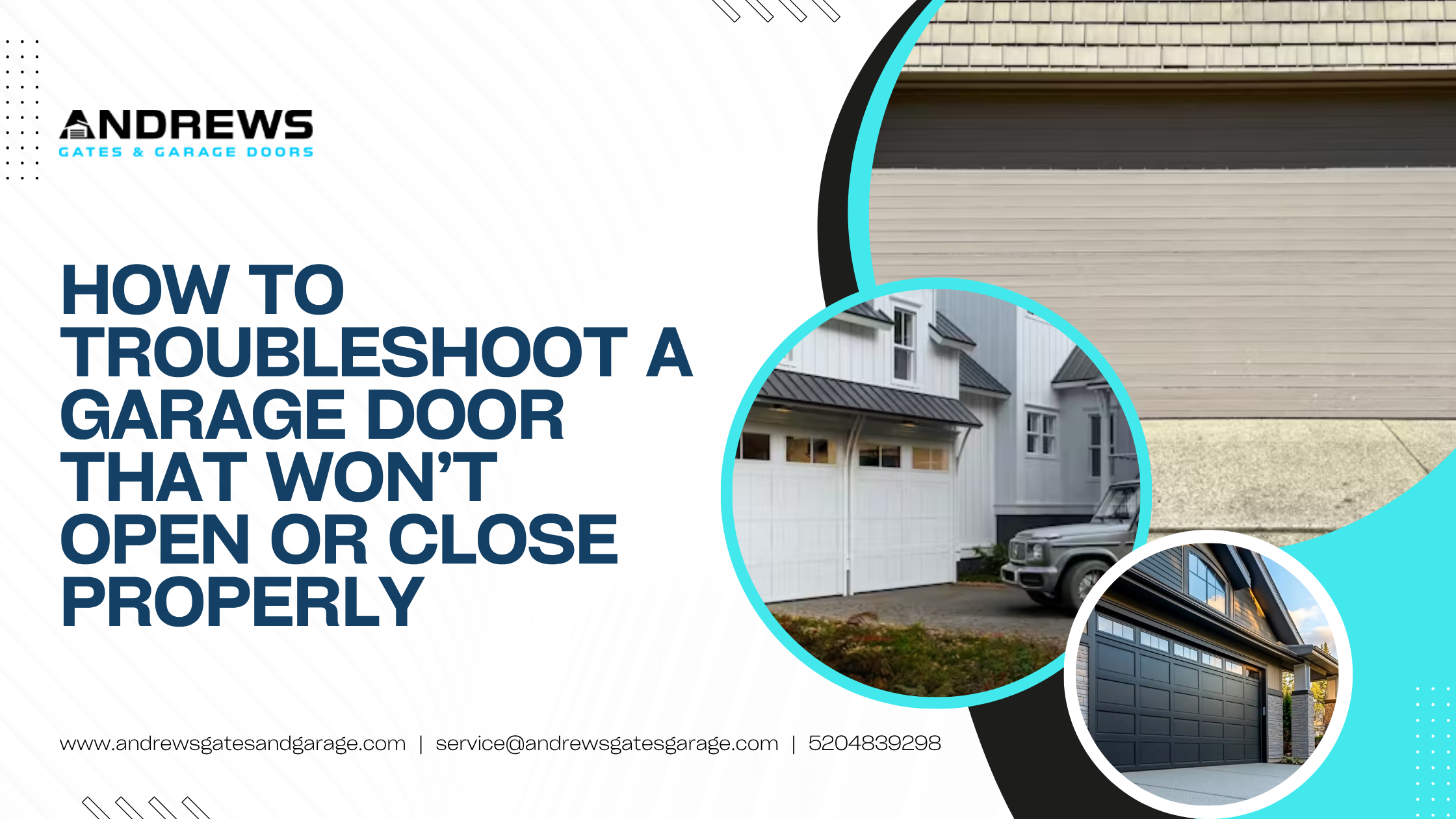 How to Troubleshoot a Garage Door That Won’t Open or Close Properly